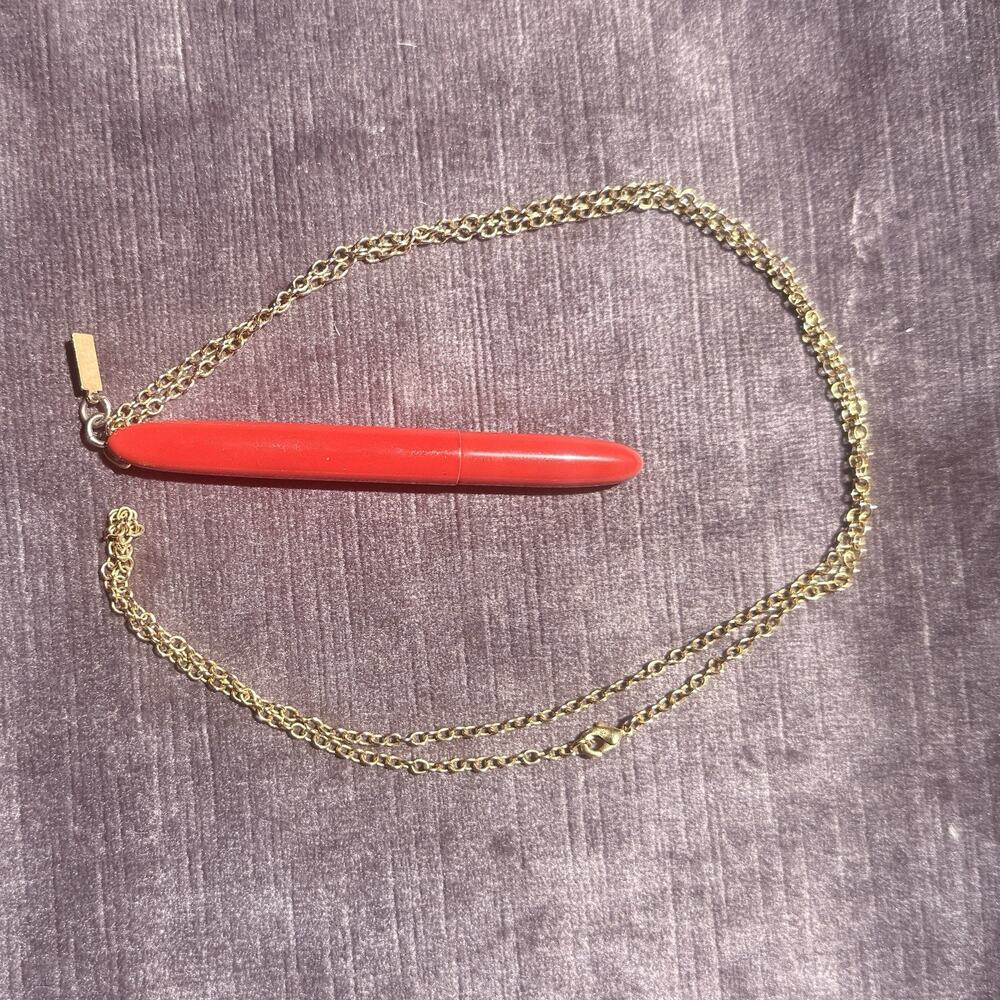 Rare Vintage Kate Spade 1960s style Pen Necklace